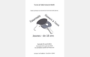 Tournoi Jeunes à L'Huisserie