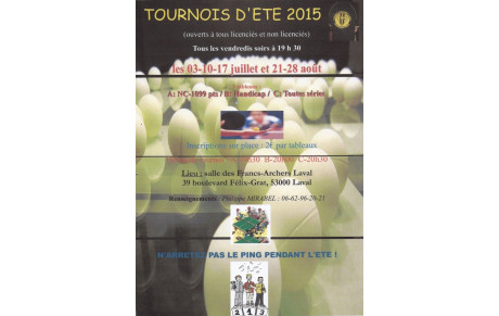 Tournois été 2015 FA Laval